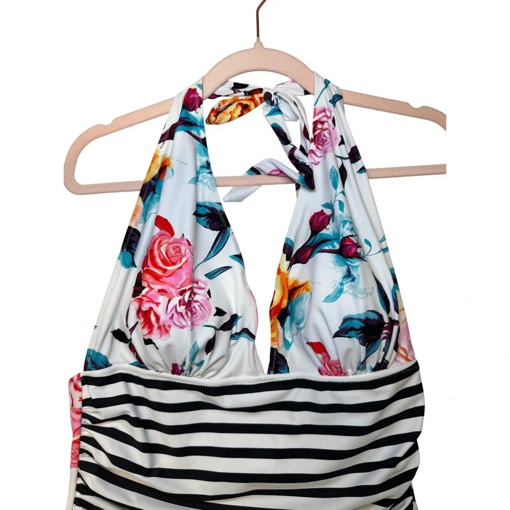 Cupshe floral stripe